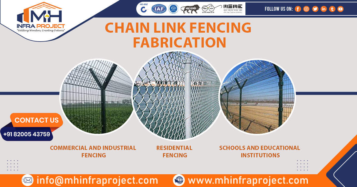 Chain Link Fencing Fabrication Work in Telangana