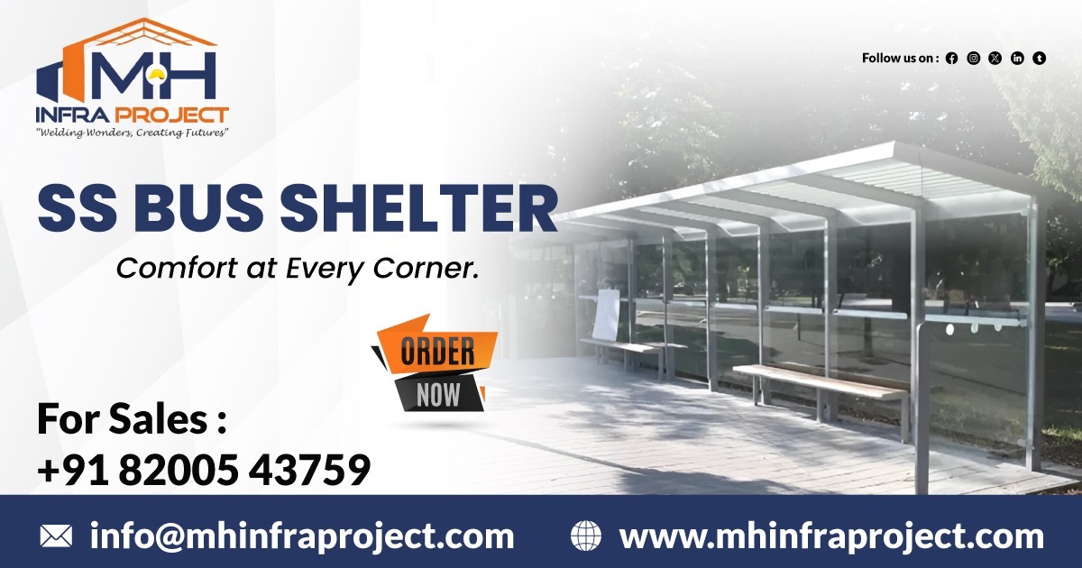 Stainless Steel Bus Shelters in Maharashtra