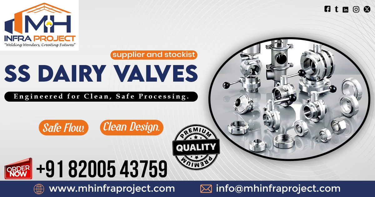 Stainless Steel Dairy Valves in Gujarat