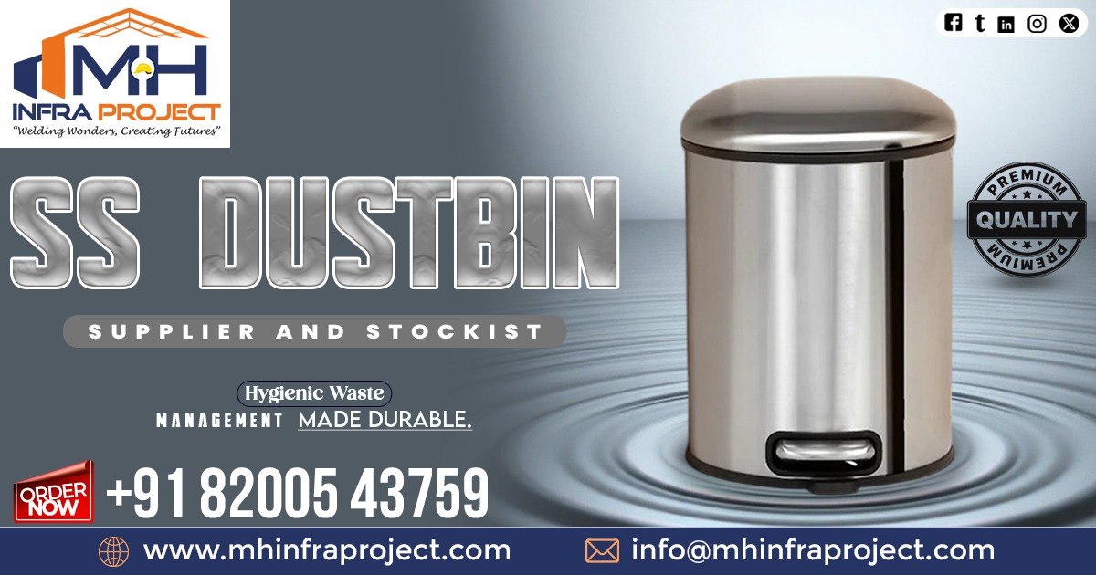 Stainless Steel Dustbin in Rajasthan