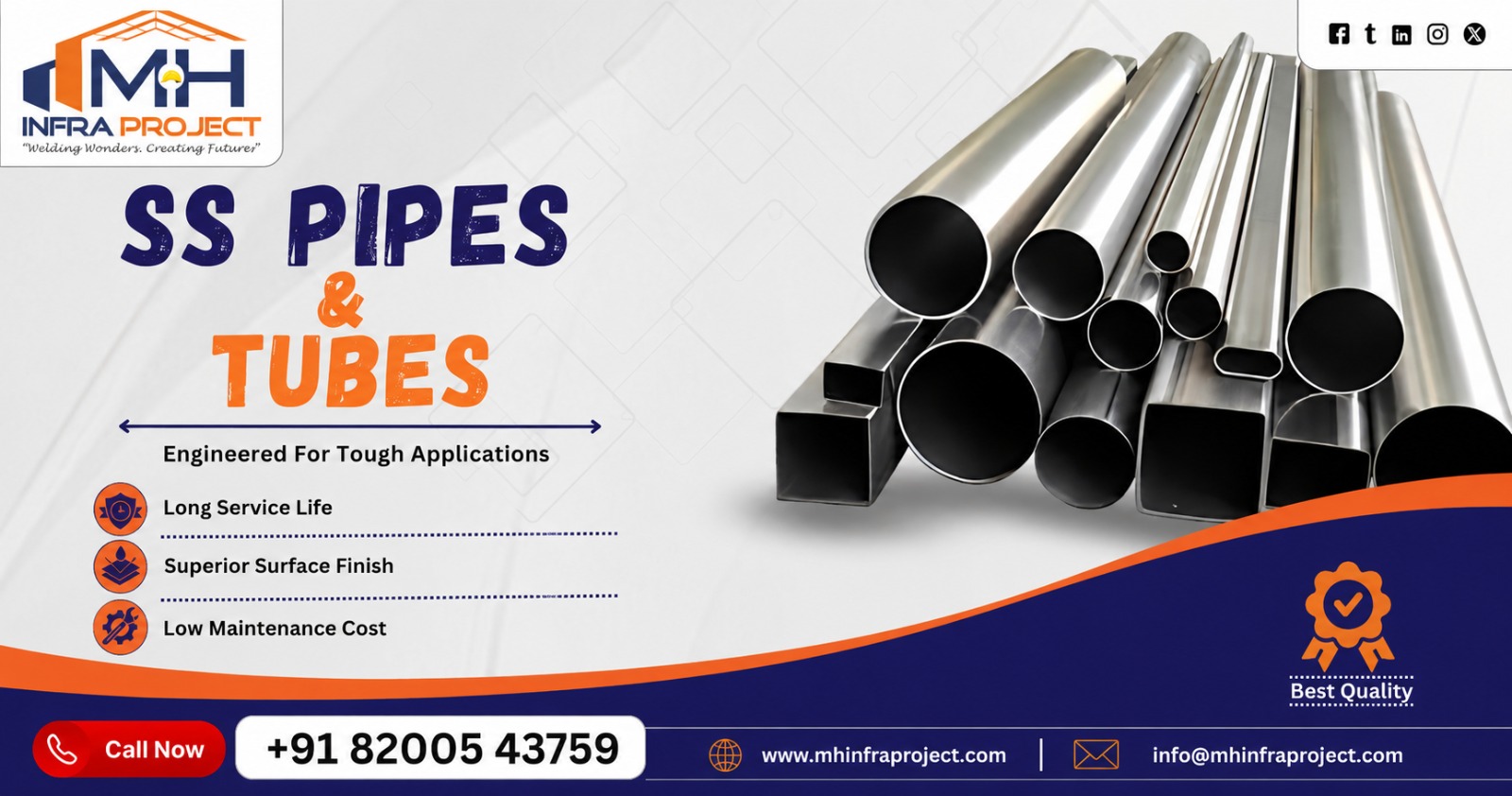 Stainless Steel Pipes and Tubes in Telangana