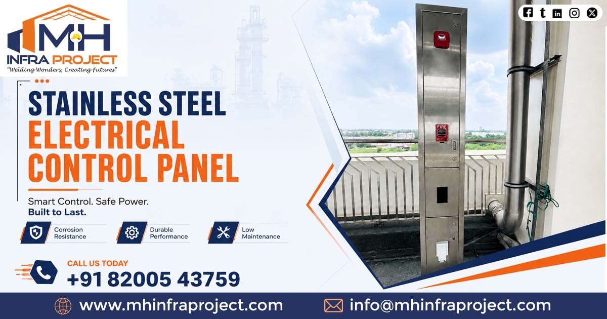 Stainless Steel Electrical Control Panel in Odisha
