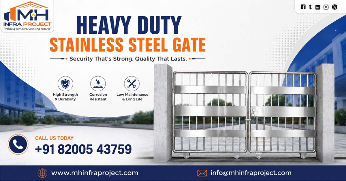 Heavy Duty Stainless Steel Gate Manufacturer in Gujarat