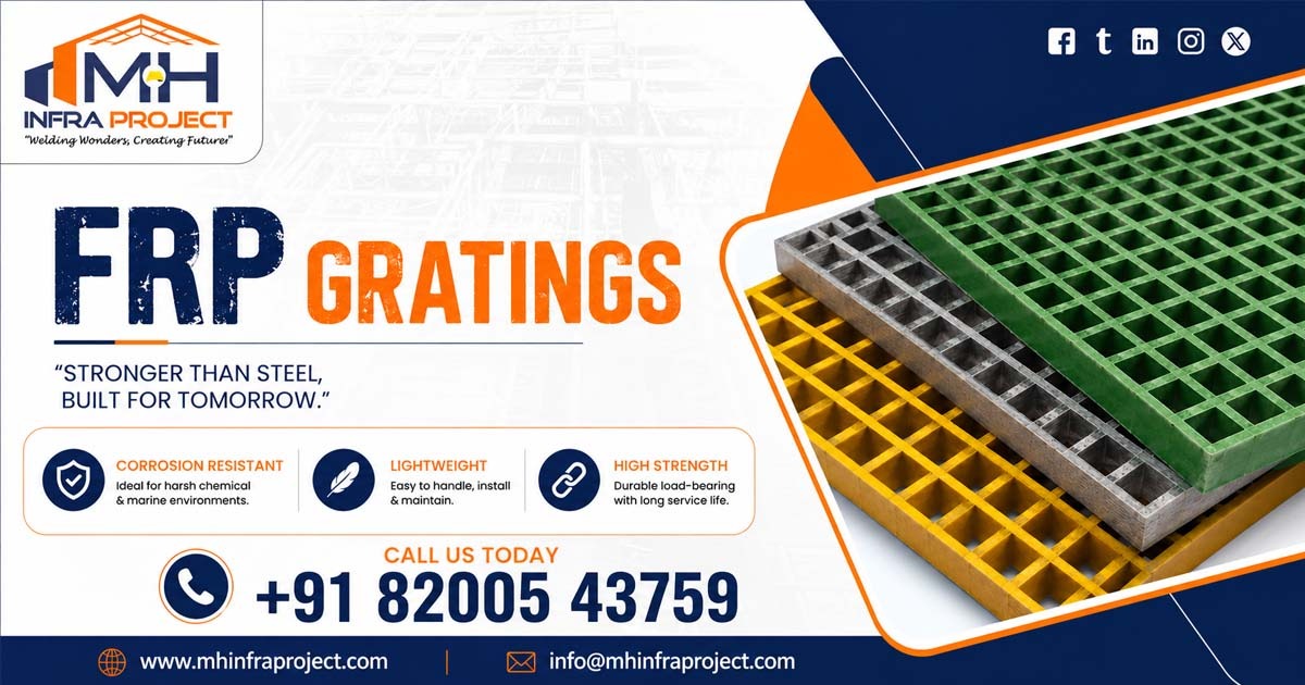 FRP Gratings in Uttar Pradesh