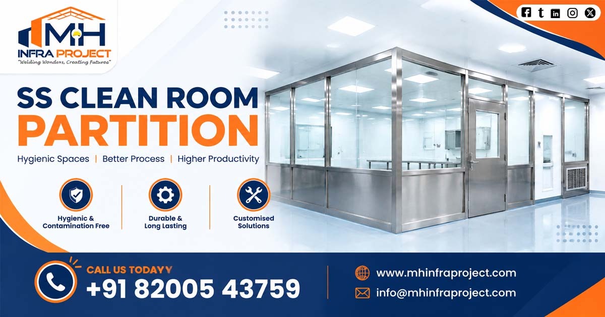 SS Clean Room Partition Supplier in Jharkhand