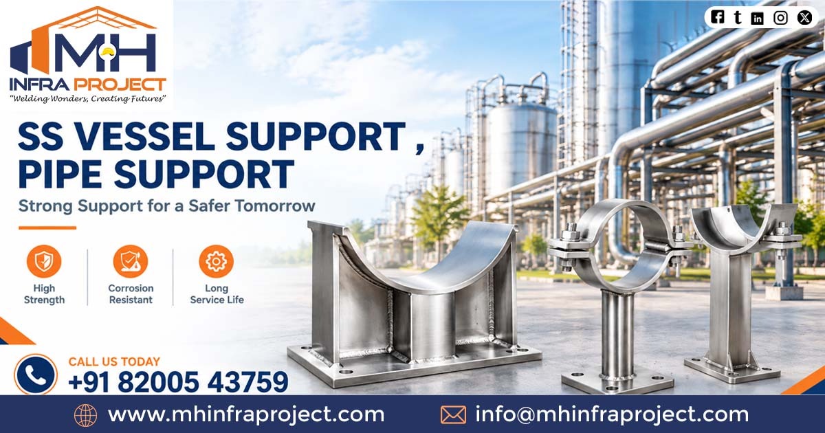 SS Vessel Support and Pipe Support in Uttar Pradesh