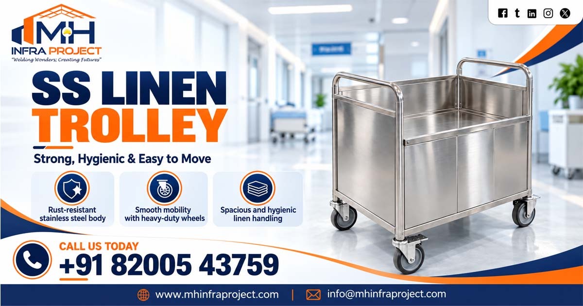 SS Linen Trolley in Jharkhand